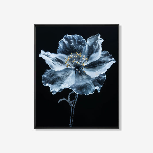 Arctic Blossom - Bloemen schilderij- plexiglas schilderij - kunst