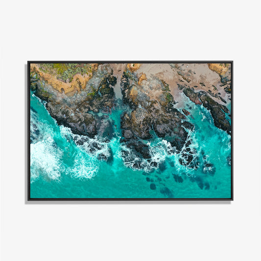 Aan de kust- plexiglas schilderij - kunst