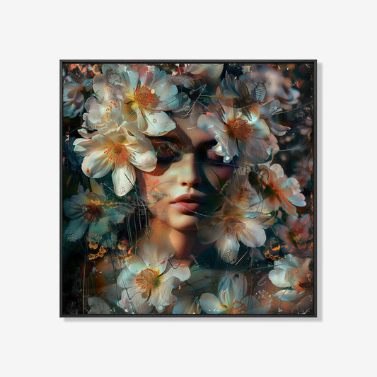 Amy - Bloemen schilderij- plexiglas schilderij - kunst