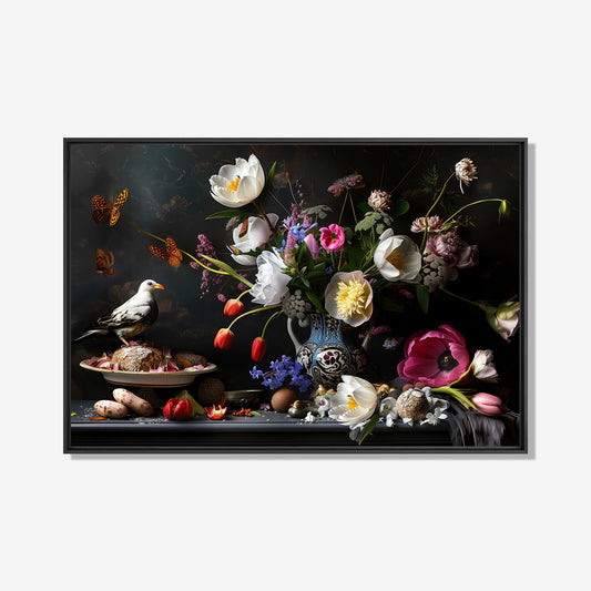 Blooming Beats - Bloemen schilderij- plexiglas schilderij - kunst