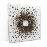 Bronze Butterflies - 3d art- plexiglas schilderij - kunst