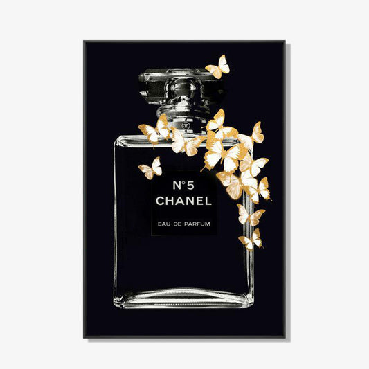 Black Coco Vlinder- plexiglas schilderij - kunst