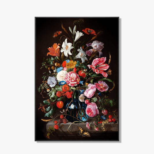 Bloemen bom - Bloemen schilderij- plexiglas schilderij - kunst