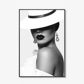 Bondgirl - Zwart wit schilderij- plexiglas schilderij - kunst