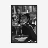 Buon Appetito - Zwart wit schilderij- plexiglas schilderij - kunst