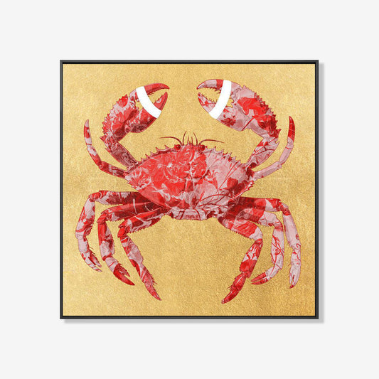 Crab Royal Red- plexiglas schilderij - kunst