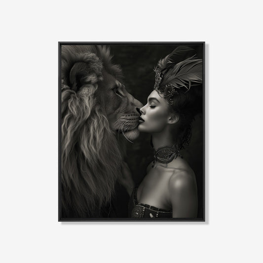 Dangerously in Love - Zwart wit schilderij- plexiglas schilderij - kunst