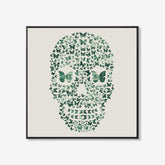 Dollar Skull Light- plexiglas schilderij - kunst