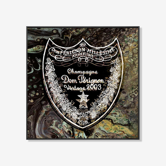 Dom Perignon Dark - Plexiglas Schilderij- plexiglas schilderij - kunst