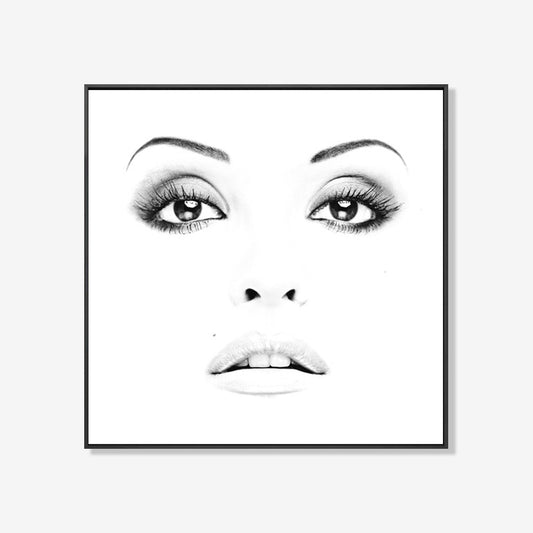 Dreamy Eyes - Zwart wit schilderij- plexiglas schilderij - kunst