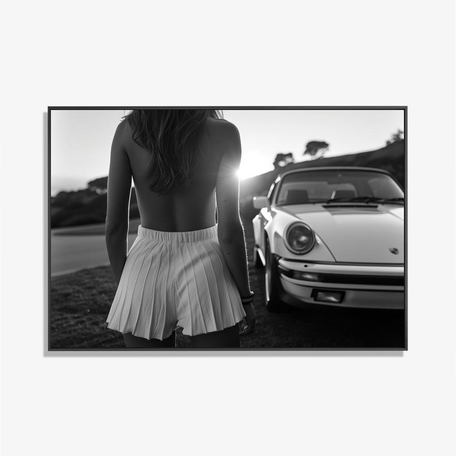 Driven by Desire - Zwart wit schilderij- plexiglas schilderij - kunst