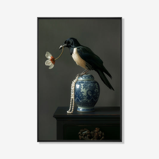 Ekster- plexiglas schilderij - kunst