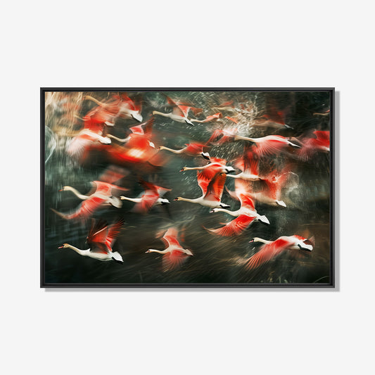 Flock- plexiglas schilderij - kunst