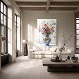 Floral Frenzy - Bloemen schilderij- plexiglas schilderij - kunst