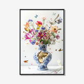 Floral Frenzy - Bloemen schilderij- plexiglas schilderij - kunst