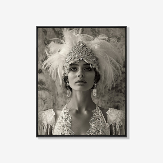Freya - Zwart wit schilderij- plexiglas schilderij - kunst