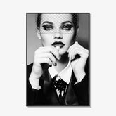 First Lady - Zwart wit schilderij- plexiglas schilderij - kunst