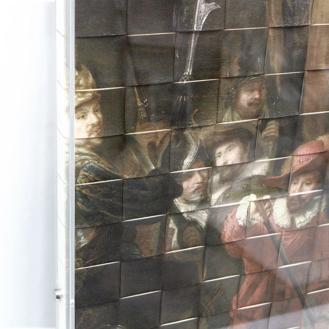 Nachtwacht woven - 3d art- plexiglas schilderij - kunst
