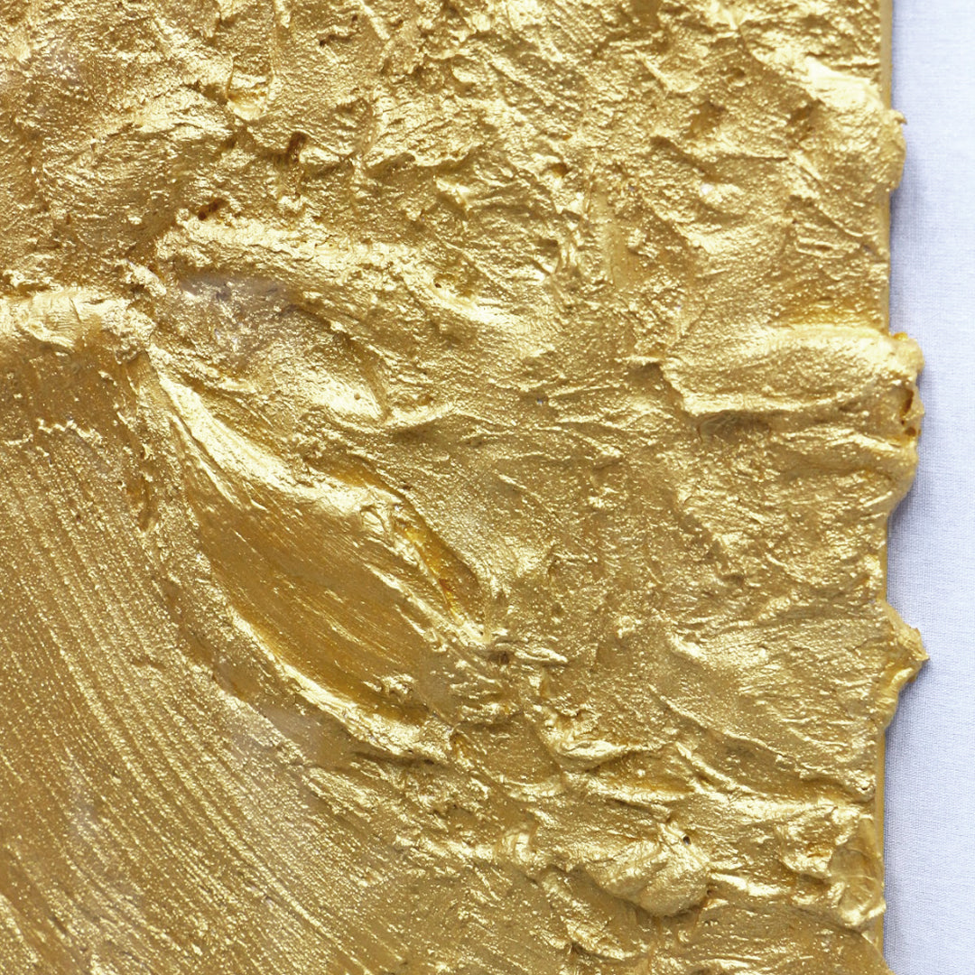 Golden waves - 3d art- plexiglas schilderij - kunst