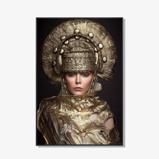 Golden Empress close up- plexiglas schilderij - kunst