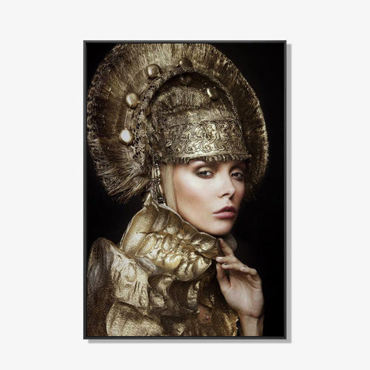 Golden Empress- plexiglas schilderij - kunst