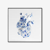 Hearts Bleed Blue- plexiglas schilderij - kunst