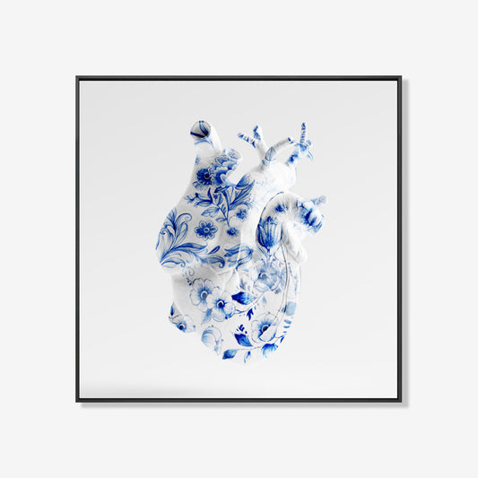 Hearts Bleed Blue- plexiglas schilderij - kunst