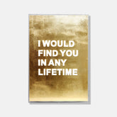 I would find you in any lifetime - 3d art- plexiglas schilderij - kunst