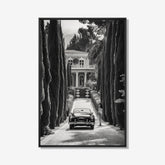 Italian Beauty - Zwart wit schilderij- plexiglas schilderij - kunst