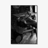 Isabel - Zwart wit schilderij- plexiglas schilderij - kunst