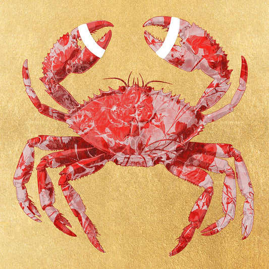 Crab Royal Red- plexiglas schilderij - kunst