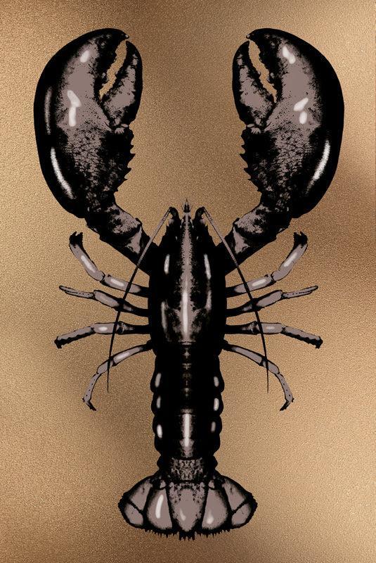 Lobster Brons- plexiglas schilderij - kunst