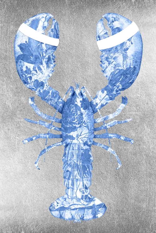 Lobster Silver- plexiglas schilderij - kunst