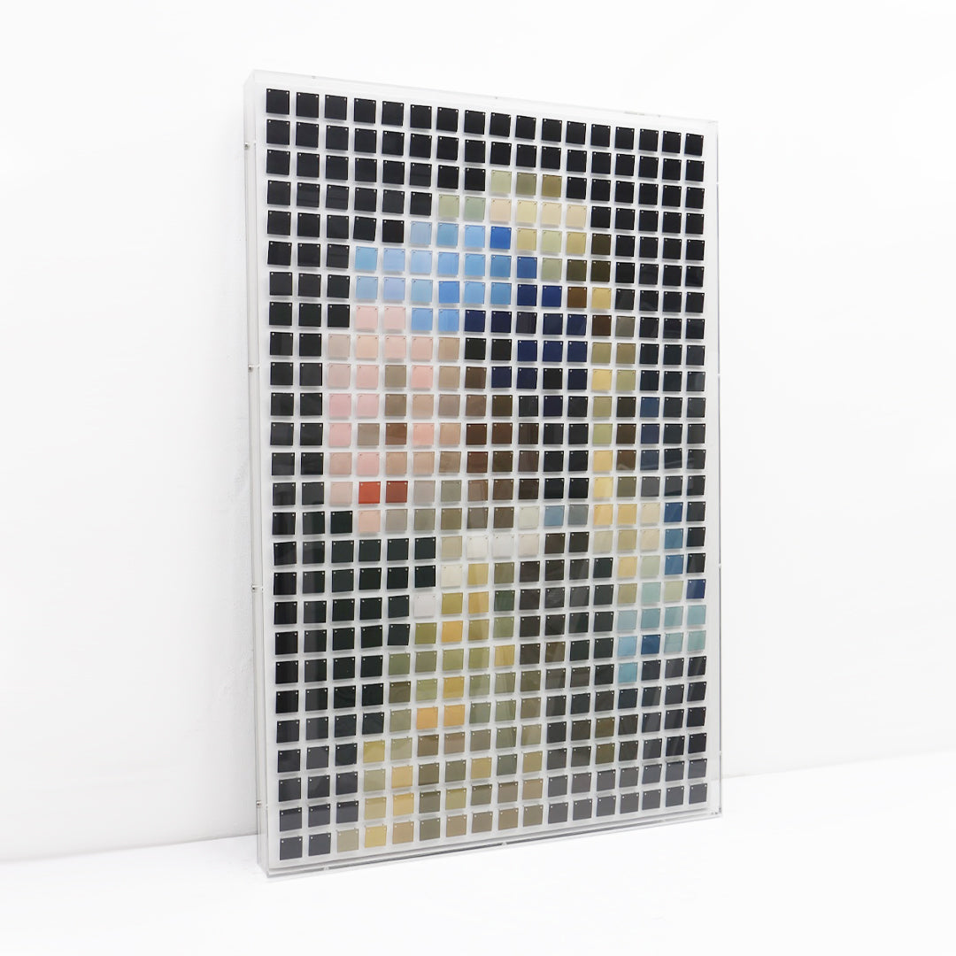 Pixel meisje - 3d art- plexiglas schilderij - kunst