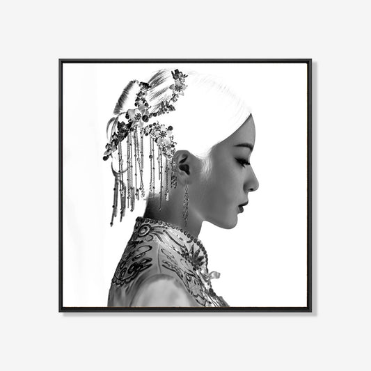 Royal - Fotografie op Plexiglas - Zwart wit schilderij- plexiglas schilderij - kunst