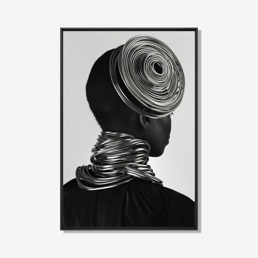 Silver Soul - Zwart wit schilderij- plexiglas schilderij - kunst