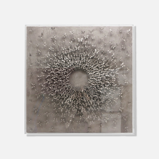 Suede Butterflies SPECIAL EDITION - 3d art- plexiglas schilderij - kunst