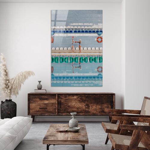 Synchronized swim- plexiglas schilderij - kunst