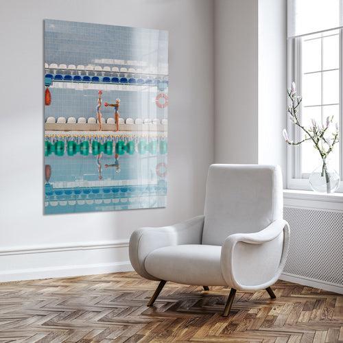 Synchronized swim- plexiglas schilderij - kunst