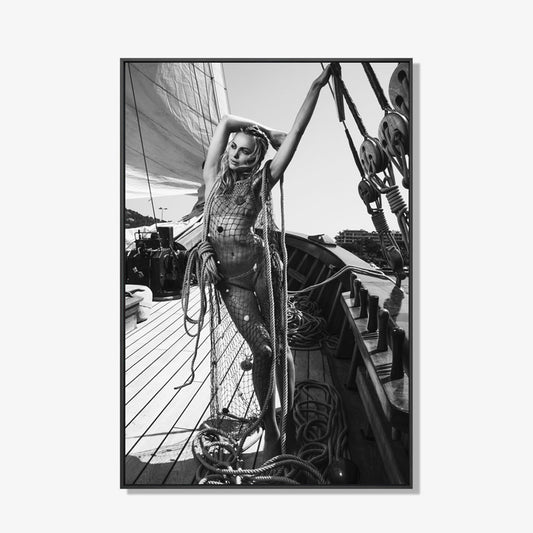 Sailor - Zwart wit schilderij- plexiglas schilderij - kunst