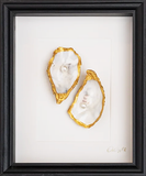 Pearls Klassiek 23x28cm - Ingelijste oesters- plexiglas schilderij - kunst
