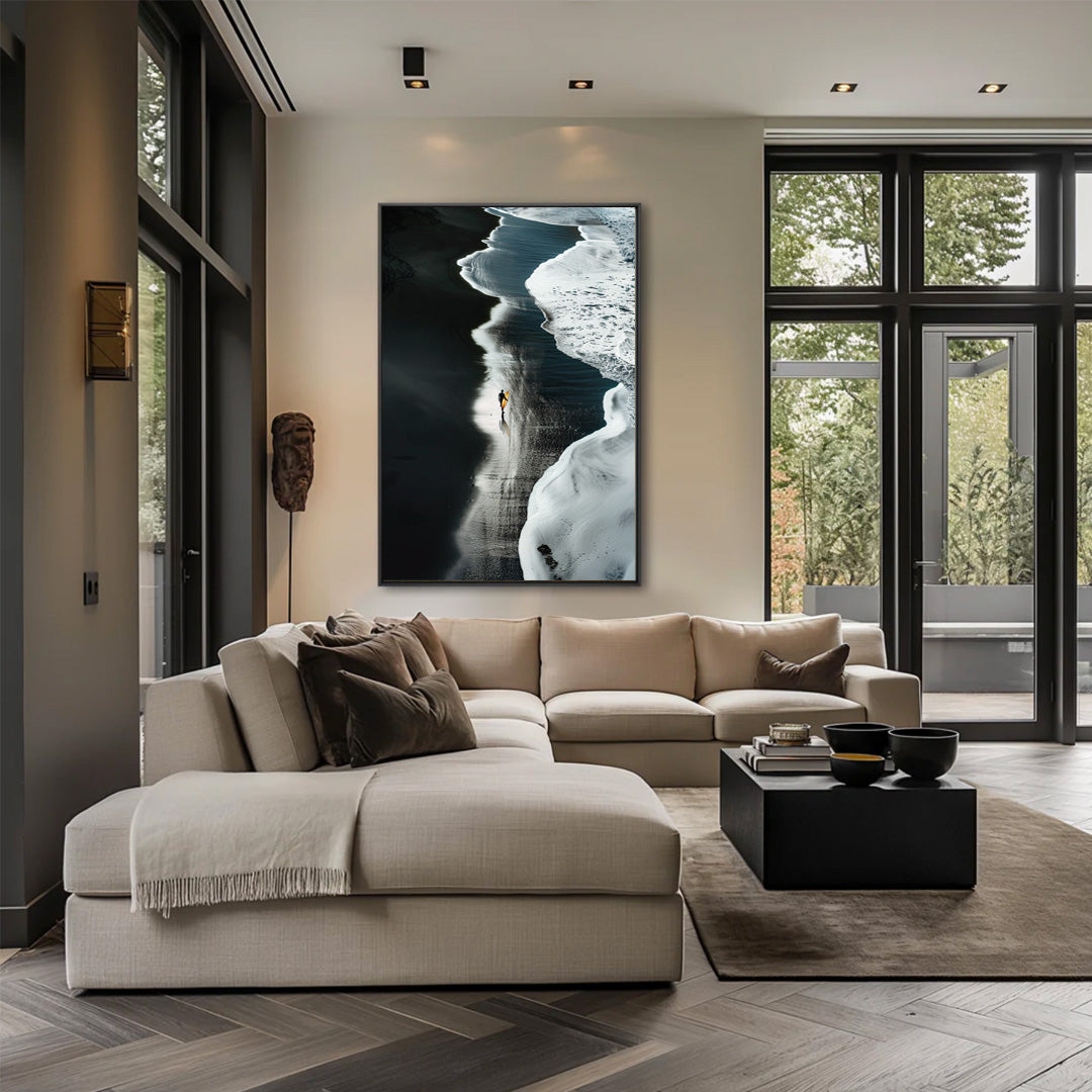 Shoreline Silence- plexiglas schilderij - kunst