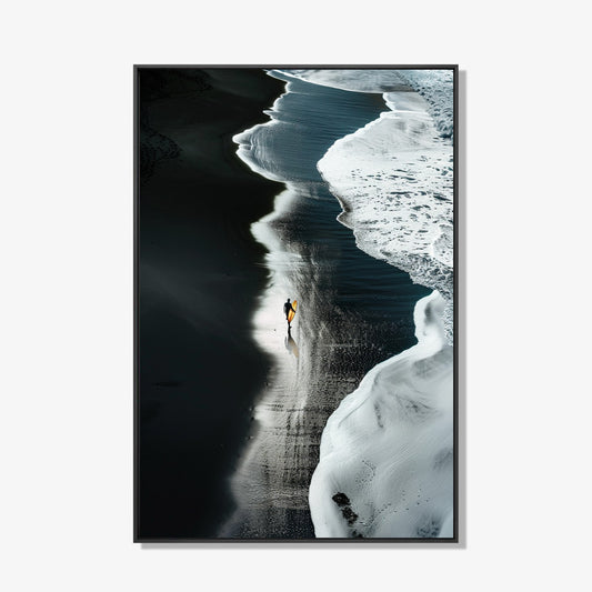 Shoreline Silence- plexiglas schilderij - kunst