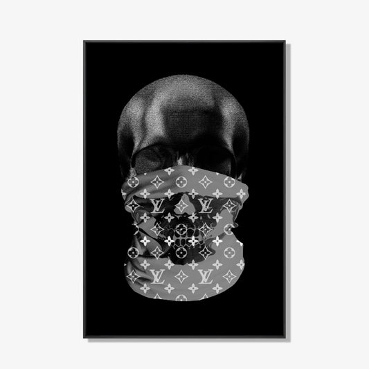 Skully - Zwart wit schilderij- plexiglas schilderij - kunst