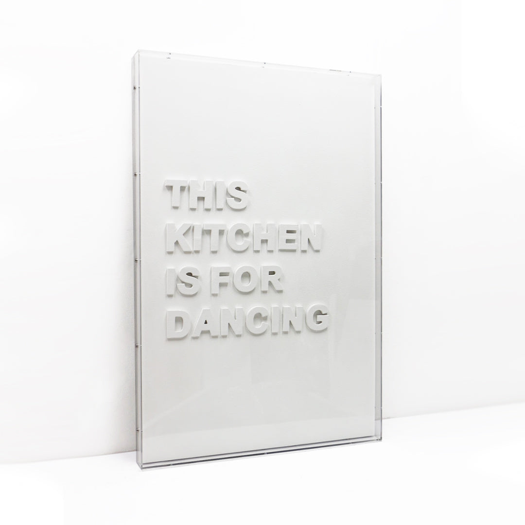 This kitchen is for dancing - 3d art- plexiglas schilderij - kunst