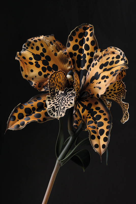 Tijger Orchidee - Bloemen schilderij- plexiglas schilderij - kunst
