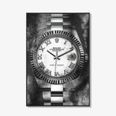 Time is Money - Zwart wit schilderij- plexiglas schilderij - kunst