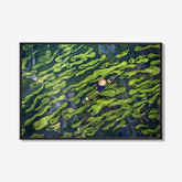 Vietnamese visser in een boot- plexiglas schilderij - kunst