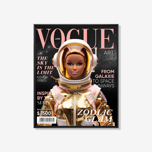 Vogue Space Barbie- plexiglas schilderij - kunst