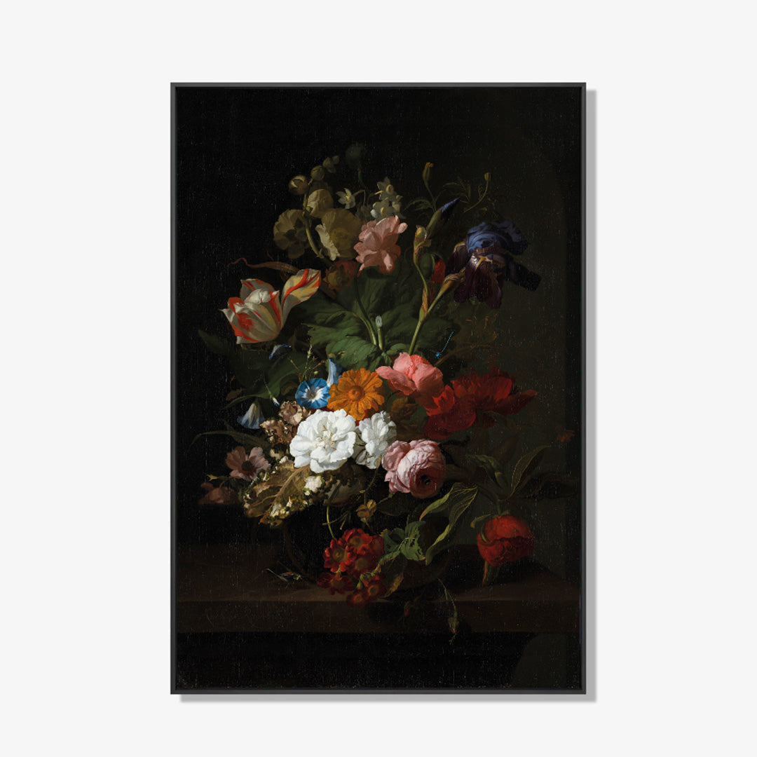 Vintage Flowers - Bloemen schilderij- plexiglas schilderij - kunst